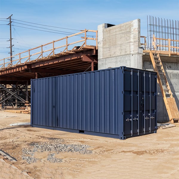 we can deliver a construction site storage container to your job site within 24-48 hours